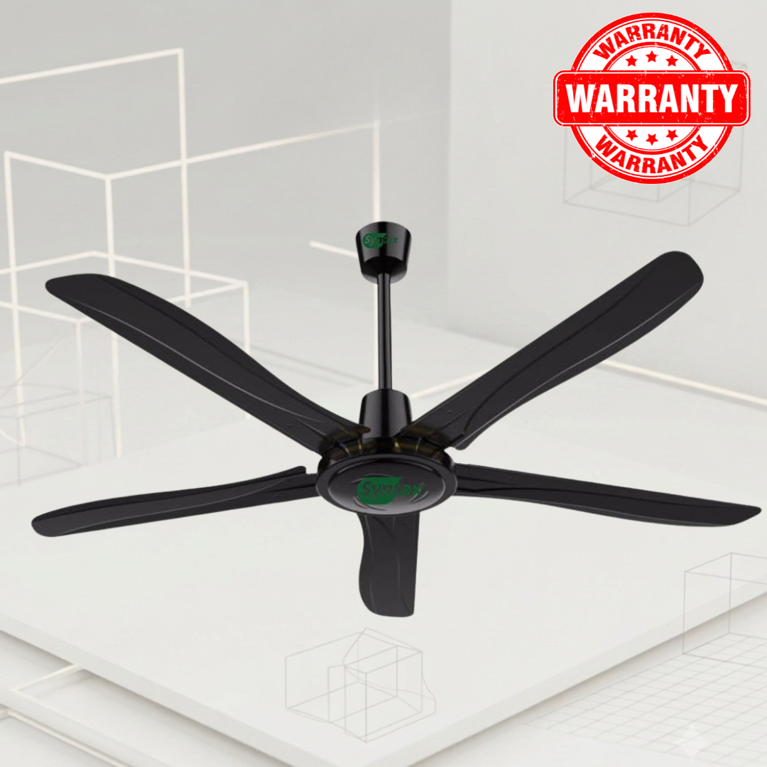 black 5 blades Syntax 56" Ceiling Fan 5 Blades - Image 1
